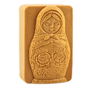 MATRYOSHKA SILICONE MOLD for soap making and other crafts, nesting doll image 1