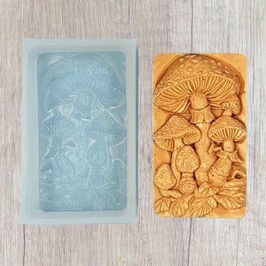 MUSHROOM SILICONE MOLD for soap making and other crafts