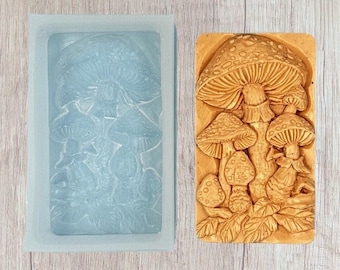 MUSHROOM SILICONE MOLD for soap making and other crafts