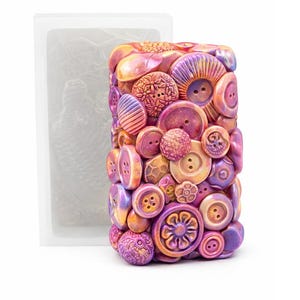 Siliconen mal met knoop: handgemaakte zeep, hars, kaars, chocolade