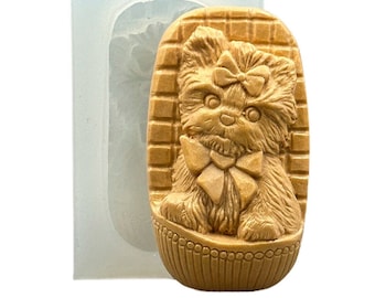 DOG SILICONE MOLD for soap making and other crafts york