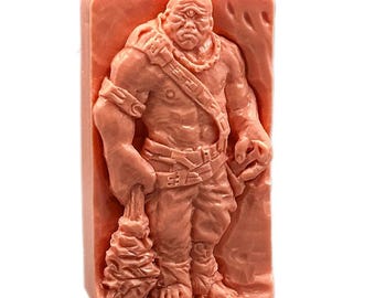 Cyclops Silicone Mold for soap making and other crafts hand carved design