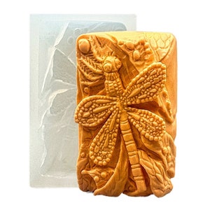 Dragonfly Soap Mold: Silicone Resin Clay Wax Mold (5oz)