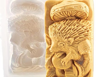 Hedgehog Silicone Soap Mold for soap making and other crafts Porcupine