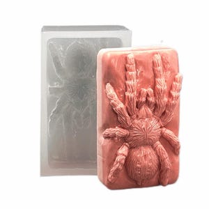 SPIDER SILICONE MOLD for soap making resin wax candle polymer clay chocolate tarantula
