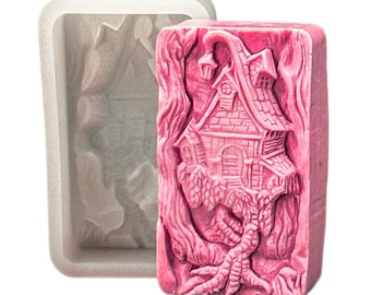 WITCH HOUSE SILICONE mold for soap making clay wax resin candle wax chocolate