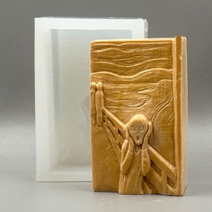 SCREAM SOAP MOLD - edvard munch mould soap bar 5oz