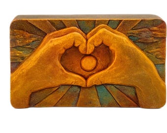 Sun in Heart Silicone Mold: Soap, Candle, Resin Crafts
