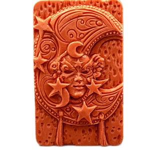 LADY MOON SILICONE mal zeep flexibele stevige hemelse mal 5oz sky stars