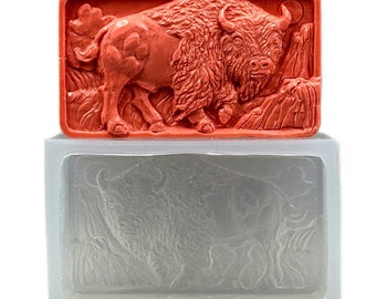 Bison Silicone Mold: Buffalo Soap, Resin, Chocolate, Wax