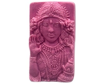 HINDU LADY SILICONE mold bar mould black beauty 5,5 oz plaster wax resin clay indian goddes