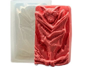 BAT SILICONE MOLD for soap making and other crafts, halloween, scary, vampire