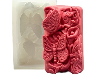 BUTTERFLY SOAP MOLD silicone mold mould  plaster clay wax resin
