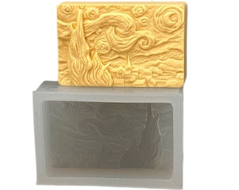 STARRY NIGHT SILICONE mold soap van gogh silicone bar classic resin plaster wax
