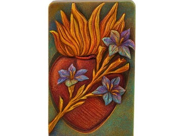 Heart of Joseph Silicone Mold: Soap, Candle, Resin, Plaster