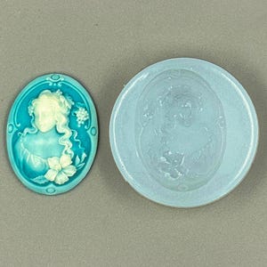 LADY SILICONE MOLD cameo sugarcraft resin fimo polymer clay mould soap fimo wax plaster icing chocolate food use food grade mould