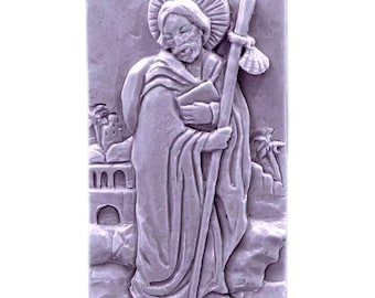 PILGRIM SILICONE MOLD soap bar mould 5,5oz resin plaster chocolate wax icing sturdy detailed st James