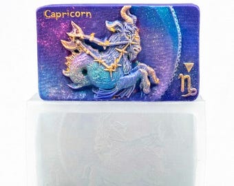 CAPRICORN SOAP SILICONE mold bar mould 5,5oz   resin plaster chocolate wax icing zodiac candle horoscope