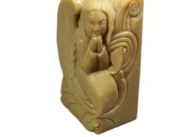 ANGEL SILICONE mold for soap making and other crafts cherub prayer