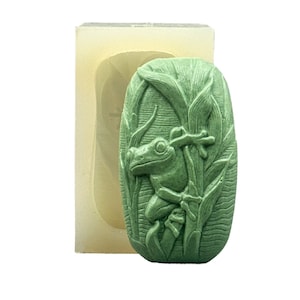 FROG  SILICONE SOAP mold soap bar mould  plaster clay wax resin