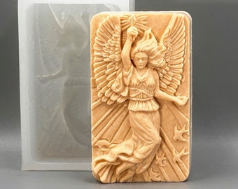 GODDESS SILICONE MOLD soap bar mould 5,5oz resin plaster chocolate wax icing sturdy detailed  eos aurora dawn