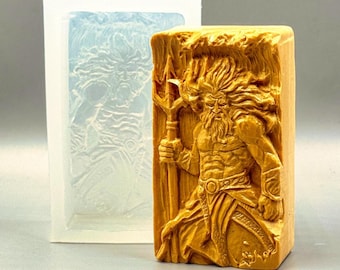 Poseidon Silicone Mold, Aqua Man, Soap & Craft Making