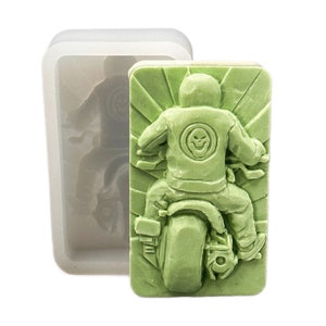 BIKER SOAP MOLD silicone candle flexible sturdy mould 5oz harley bike motorcycle