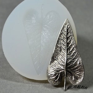 LEAF SILICONE MOLD sugarcraft resin fimo polymer clay  utee enamel embossing   fimo wax plaster icing chocolate food use food grade mould