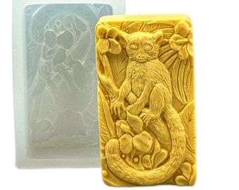 LEMUR silicone mold for soap making and other crafts.