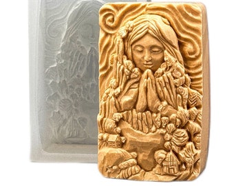 GODDESS SILICONE MOLD soap bar mould 5,5oz   resin plaster chocolate wax icing mother nature