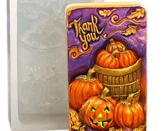 Thanksgiving Pumpkin Silicone Mold: Soap, Resin, Clay