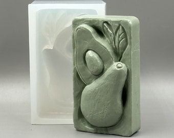 AVOCADO SILICONE MOLD for soap making and other crafts