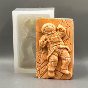 Spaceman Silicone Mold: Astronaut Soap, Resin, Chocolate