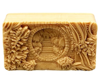 GARDEN WALL SILICONE mold for soap making resin wax candle chocolate any many others, sturdy flexible moon gate