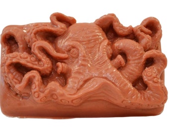 OCTOPUS SOAP SILICONE mold  bar mould 5,5oz   resin plaster chocolate wax icing