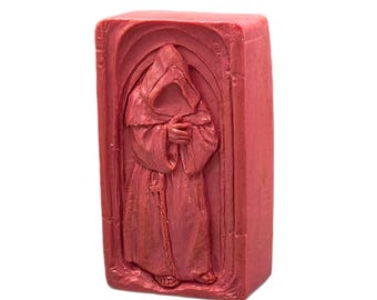 MONK silicone mold for soap making and other crafts. 5oz flexible and sturdy.
