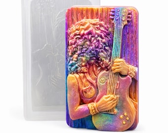 Guitar Hero Silicone Mold: Soap, Resin, Clay