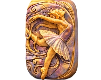 DANCER SILICONE MOLD dancer soap bar mould 5,5oz   resin plaster chocolate wax icing