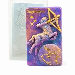 Sagittario STAMPO IN SILICONE per la fabbricazione di sapone resina gesso cioccolato cera glassa zodiaco candela oroscopo