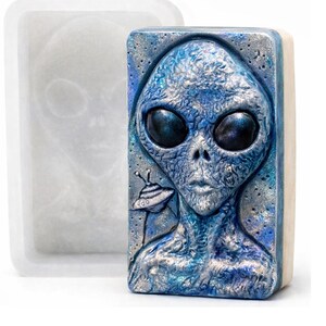 Molde de silicona alienígena: PARA LA ELECCIÓN DE JABÓN y otras manualidades