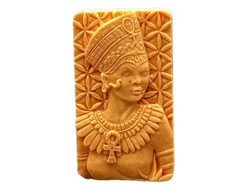 BLACK QUEEN SILICONE mold bar mould  5,5 oz plaster wax resin clay african egypt ankh lady