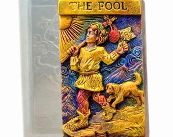 Tarot Fool Silicone Mold: Soap, Resin, Chocolate, Wax
