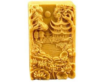 Garden Silicone Mold for soap making and other crafts, 5oz japanese oriental design