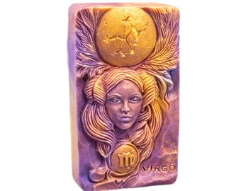 VIRGO SILICONE MOLD for soap making zodiac candle resin plaster chocolate flexible sturdy horoscope