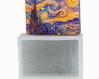 STARRY NIGHT SILICONE mold soap van gogh silicone bar classic resin plaster wax