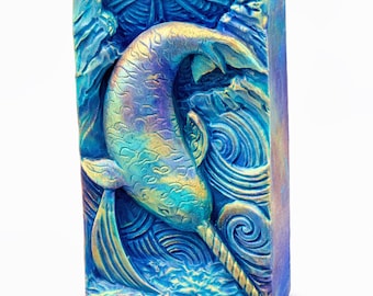 Narwhal Silicone Mold: Flexible Soap, Resin, Clay, Wax