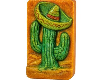 CACTUS SILICONE MOLD for soap making and other crafts flexible durable