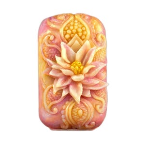 Stampo per sapone a forma di fiore di loto: resina, gesso, cioccolato, cera