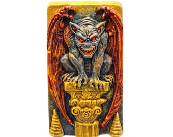 GARGOYLE SILICONE MOLD for soap making wax candle plaster clay resin chocolate gothic monster