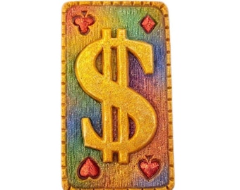 Dollar Sign Silicone Mold: Soap, Resin, Chocolate, Wax